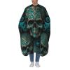 Waterproof Barber Cape 55x66 Inch Professional Hairdressing Salon Haircut Hair Cutting Apron Adult, Cool Skull Skulls Head Art view 1