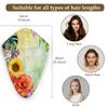 Chintiz Microfiber Hair Towel Wrap for Women - Tropical Floral Super Absorbent Fast Drying Head Hair Towels - Elastic Loop Design Anti-Frizz Soft Turbans for Wet Curly, Thick, Long Hair view 2
