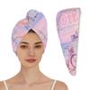 Chintiz Microfiber Hair Towel Wrap for Women - Coastal Bike Super Absorbent Fast Drying Head Hair Towels - Elastic Loop Design Anti-Frizz Soft Turbans for Wet Curly, Thick, Long Hair view 1