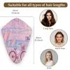 Chintiz Microfiber Hair Towel Wrap for Women - Coastal Bike Super Absorbent Fast Drying Head Hair Towels - Elastic Loop Design Anti-Frizz Soft Turbans for Wet Curly, Thick, Long Hair view 2