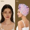 Chintiz Microfiber Hair Towel Wrap for Women - Coastal Bike Super Absorbent Fast Drying Head Hair Towels - Elastic Loop Design Anti-Frizz Soft Turbans for Wet Curly, Thick, Long Hair view 3