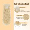 #613 Blonde Clip in Hair Extensions Human Hair, Honey Blonde Long Wave Remy Hair Extensions Clip ins for Women, 26 Inch 120g 7Pcs, #613 Color Human Hair Extension view 3