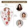 Chintiz Microfiber Hair Towel Wrap for Women - Valentines Birdhouse Super Absorbent Fast Drying Head Hair Towels - Elastic Loop Design Anti-Frizz Soft Turbans for Wet Curly, Thick, Long Hair view 2