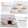 Beaupretty Matte White Ceramic Tea Can with Lid 20g Multipurpose Cosmetic Cream Jar Refillable Container for Travel and Face Lotion Storage view 3