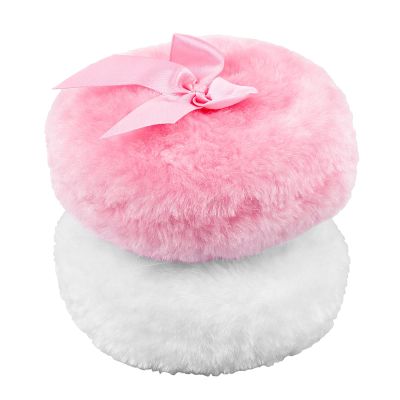 2Pcs Body Puff 3.5 Inch Dusting Puff Soft Washable Reusable Large Fluffy for Wet Dry Makeup Face Body