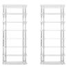 PACKOVE Acrylic Makeup Organizer 2pcs Multi-compartment Cosmetic Storage Rack Eyeshadow Holder Desktop Display for Vanity and Travel view 1
