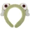 Ipetboom Plush Frog Hairband Cute Cartoon Face Washing Headband for Women Spa Headband Soft Elastic Hair Accessory for Skincare and Makeup view 1