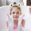 Ipetboom Plush Frog Hairband Cute Cartoon Face Washing Headband for Women Spa Headband Soft Elastic Hair Accessory for Skincare and Makeup view 4