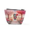 Ninety3POD Happy Valentines Day Adorable Basset Hound Puppy Holding Heart Balloon Cosmetic Makeup Bag Bassets Dog Breed Lovers Gifts Idea Travel Zipper Accessories Pouch 00030 view 1