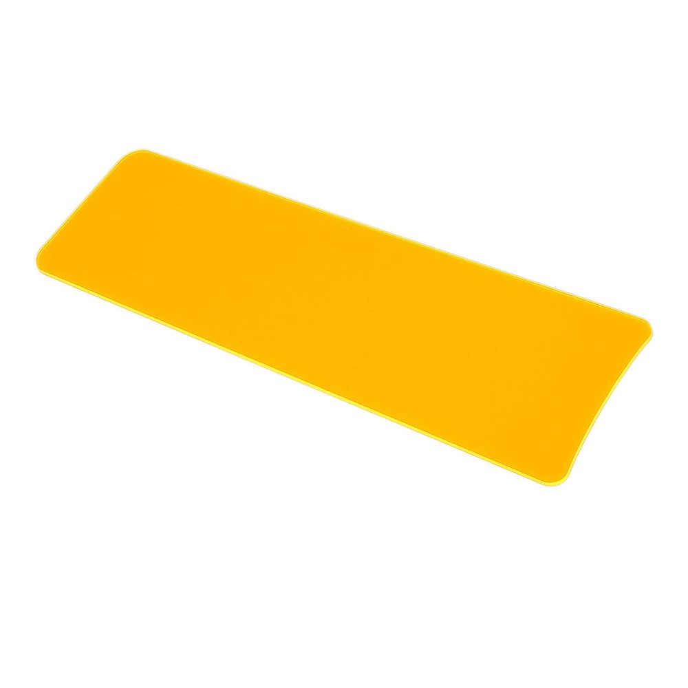 Dioche Acrylic Hair Highlighting Board - Professional Hairdressing Tinting Coloring Tool for Foils & Bleaching, Large Area for Smooth Application - Ideal for Salon & Home Use, 40 X 12 Cm (Yellow)