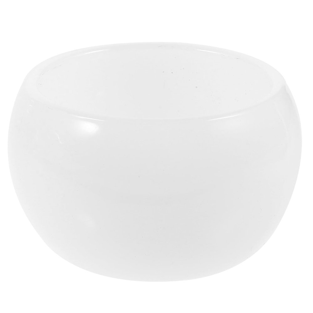 CONGARTENO Delicate Glass Shaving Soap Bowl for Men, Small Deep Shave Container for Barber Use, Foaming Cream Bowl Suitable for Travel and Daily Shaving