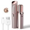 Rechargeable Facial Hair Removal for Women - as Seen on TV Painless Face Shaver - Electric Hair Remover for Face Lips Peach Fuzz with Light with 1 Replacement Heads (Rose Gold) view 1