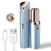 Rechargeable Facial Hair Removal for Women - as Seen on TV Painless Face Shaver - Electric Hair Remover for Face Lips Peach Fuzz with Light with 1 Replacement Heads (Blue) view 1