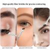 5 PCS Flat Angled Makeup Brush Angled Eyeliner Brushes Eyebrow-Brush Flat Thin Eye Liner Brush Multifunctional Eyebrow Makeup Brushes for Shadow Eyeliner Precision Make up Tools view 3