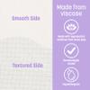 Caring Viscose Silky Disposable Facial Towels, Ultra-Soft Makeup Remover, Hypoallergenic for All Skin Types, 10" x 12" view 3