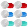 DINHEAROM 6pcs 20g Refillable Plastic Cream Jars with Lids, Colored Moisturizer Containers for Travel and Skincare, Cosmetic Lotion Bottles Set (red, Green, Blue) view 1