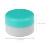 DINHEAROM 6pcs 20g Refillable Plastic Cream Jars with Lids, Colored Moisturizer Containers for Travel and Skincare, Cosmetic Lotion Bottles Set (red, Green, Blue) view 2
