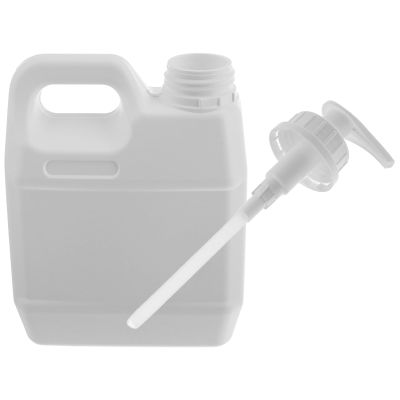 CLISPEED 1l Heavy-Duty Plastic Shampoo Pump Dispenser Bottle, Milky White Refillable Container for Travel and Bathroom Use