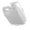 CLISPEED 1l Heavy-Duty Plastic Shampoo Pump Dispenser Bottle, Milky White Refillable Container for Travel and Bathroom Use view 2