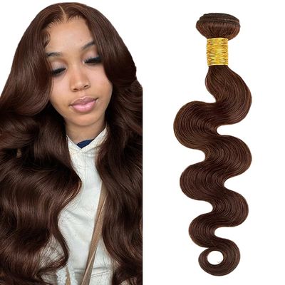 26 Inch Chocolate Brown Human Hair Bundles Dark Brown Bundles Human Hair #4 Bundle 8A Brazilian Virgin Hair Extensions