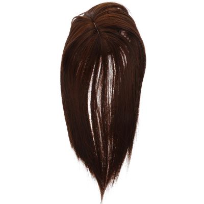 Ipetboom Hair Topper for Thinning Hair Women Invisible Lightweight 25cm Synthetic Hairpiece Wiglet Natural Light Brown Clip-on