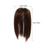 Ipetboom Hair Topper for Thinning Hair Women Invisible Lightweight 25cm Synthetic Hairpiece Wiglet Natural Light Brown Clip-on view 2