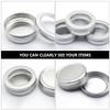 VICASKY 24pcs 100ml Aluminum Jar Box Container with Screw Lid for Cosmetic Creams and Balms Travel Small Aluminum Jars for Beauty Products Storage view 4