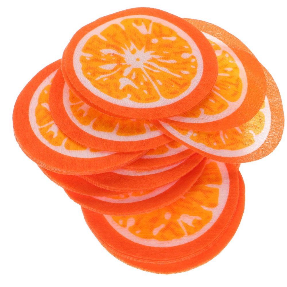 JOINPAYA 50pcs Moisturizing Facial Mask Sheets with Orange Pattern, Compressed Cotton Pads for Face and Neck Care and Beauty Use
