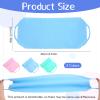 3 PCS Back Scrubber for Shower, Women Back Exfoliator Towel with Handle, Double Sided Exfoliating Backs Cleaner Towel for Deep Cleans Skin, Not Suitable for Sensitive Skin (Pink, Blue, Green) view 2