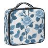 Gublec Makeup Bag Organizer, Roses Leaves Large Travel Cosmetic Case With Adjustable Dividers, Lightweight Waterproof Toiletry Bag For Women view 1