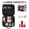 Gublec Makeup Bag Organizer, Roses Leaves Large Travel Cosmetic Case With Adjustable Dividers, Lightweight Waterproof Toiletry Bag For Women view 4