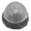 Hair Wonders Men's Toupee 0.06mm Pro-Grade Thin Skin Men Hair Unit All V-Loop Invisible Mens Hair System Protesis Capilar Hombre8X10-90% light density#240 2# DARKEST BROWN+40% GREY view 3