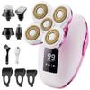 Electric Razors for Women, 5 in 1 Lady Shavers, Electric Shaver for Women, Wet/Dry Bikini Trimmer, Rechargeable Facial Hair Removal, Painless Shaver Razor for Arms Legs Armpit Pubic Area view 1