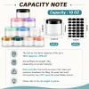 24 Pack 10 oz Amber PET Jars with Black Lids and Labels for Sugar Scrubs view 2