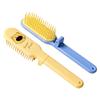 Jehoshaphat 2PC Bear-Faced Mini Folding Comb Plastic Fine Teeth Detangling Brush Portable Travel Hair Care Accessory Blue Beige Pink view 1