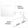 Beavorty Anti-Fog Wall Mounted Shower Mirror with Stainless Steel Hook and Storage Shelf, Shatterproof Travel Size Vanity Mirror for Shaving and Makeup in Bathroom view 3