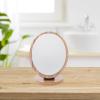 Ciieeo Wooden Desktop Makeup Mirror Portable Tabletop Vanity Mirror Oval 21x16cm for Travel and Daily Use view 3