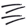 4Pcs Black Rhinestone Bobby Pins, Black Bobby PinsSparkly Crystal Diamond Hair Pins for Women, Metal Decorative Hair Barrettes for Decoration Hair Accessories view 1