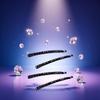 4Pcs Black Rhinestone Bobby Pins, Black Bobby PinsSparkly Crystal Diamond Hair Pins for Women, Metal Decorative Hair Barrettes for Decoration Hair Accessories view 4
