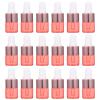 SEWCHICS 20pcs Rose Gold Glass Dropper Bottles 1ml Essential Oil Dropper Bottles Travel Vials for Liquids Refillable Leakproof view 1