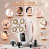 Electric Razors for Women, 5 in 1 Lady Shavers, Electric Shaver for Women, Wet/Dry Bikini Trimmer, Rechargeable Facial Hair Removal, Painless Shaver Razor for Arms Legs Armpit Pubic Area (Gold) view 2