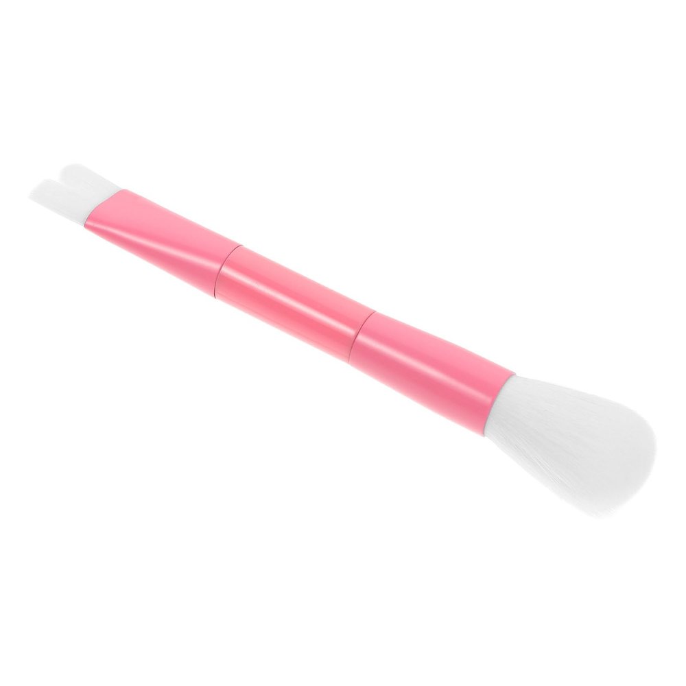 LOLIPPYY Double-ended Pink Nose Contour Makeup Brush Set, Dual-head Precision Face Brush for Liquid Foundation and Powder, Nose Corrector for Women