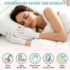 4 Pairs Cotton Gloves for Dry Hands Sleeping, White Cotton Overnight Sleep Gloves for Dry Hands Women Spa Lotion Moisturizing Night Glove Touchscreen view 4