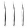 3 Pcs Straight Pointed Tip Tweezers, Needle Nose Tweezer for Craft, Pointed Precision Tweezers for Eyebrows Stainless Steel Eyelash Tweezer for Eyelash Extensions Blackhead Hair Eyebrow Removal view 1