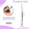3 Pcs Straight Pointed Tip Tweezers, Needle Nose Tweezer for Craft, Pointed Precision Tweezers for Eyebrows Stainless Steel Eyelash Tweezer for Eyelash Extensions Blackhead Hair Eyebrow Removal view 2