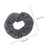 DINHEAROM 4pcs Women Hair Ties Set Water-absorbent Plush Microfiber Hair Rings Soft Ponytail Holders White and Gray view 2