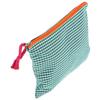MAGICLULU Portable Travel Makeup Case for Women, Green Checkered Cotton Linen Cosmetic Pouch, Small Sturdy Toiletry Bag Organizer for Cosmetics and Stationery view 1