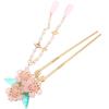 VALICLUD Chinese Hair Pin Long Tassel Hair Stick with Pink Dangle Tassel for Women Traditional Hanfu Accessory view 1