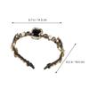 Zerodeko Pearl Rhinestone Hairband for Women, Alloy Simple Headband with Decorative Pearls and Sparkling Crystals, Stylish Hair Accessory for Parties and Daily Wear view 2