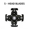 5 pcs Blades Refills Compatible with Freebird Head Shaver, 5 Blades Shaver Replacement Heads for Bald Men Freedom Grooming + 2 Cleaning Brush (5pcs) view 2